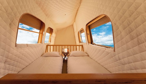 Tente Luxe, vue mer