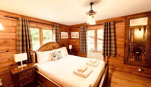 Cabane Luxe, salle de bains privée, vue lac