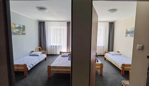 Chambre Économique avec lits jumeaux, vue établissement