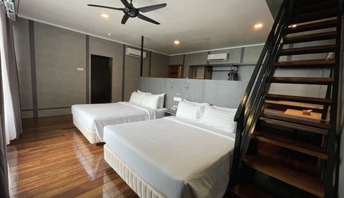 Chambre Quadruple, vue mer