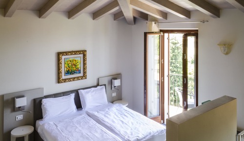 Chambre Double ou avec lits jumeaux, balcon, vue lac