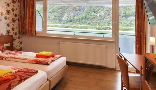Chambre Deluxe Double ou avec lits jumeaux, balcon, vue fleuve