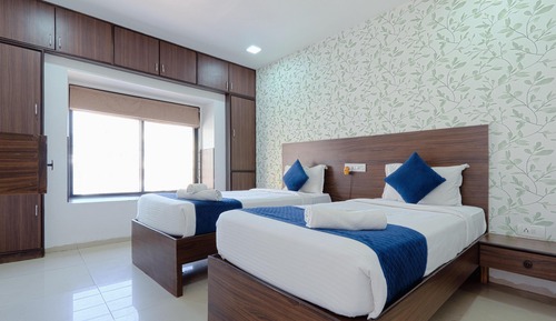 Chambre Deluxe avec lits jumeaux, 2 lits une place, accessible aux personnes à mobilité réduite