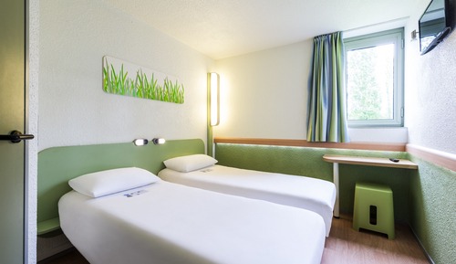 Chambre avec lits jumeaux, 2 lits une place