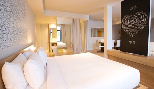 Suite Exécutive, 1 très grand lit et 1 canapé-lit, vue vignoble