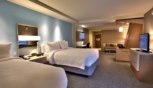 Chambre, 2 grands lits