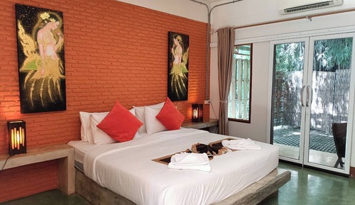 Chambre Standard Double ou avec lits jumeaux, vue jardin
