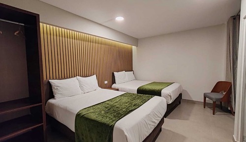 Chambre avec lits jumeaux, 2 lits une place