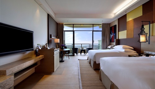 Chambre Deluxe avec lits jumeaux, vue lac