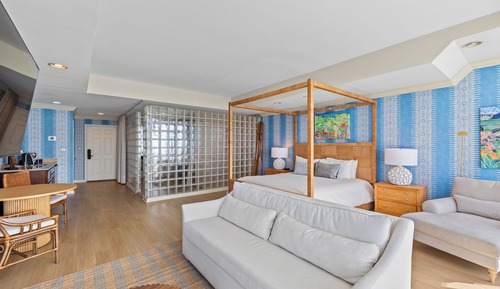 Suite Luxe, cheminée, vue baie (Jacuzzi Bali)