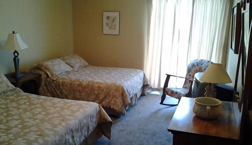Chambre Standard, 2 lits doubles, vue fleuve