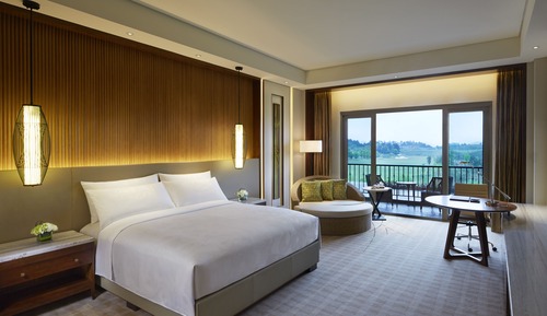 Chambre, 1 très grand lit, non-fumeurs, vue golf (Balcony)