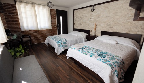 Chambre Familiale, patio, vue jardin