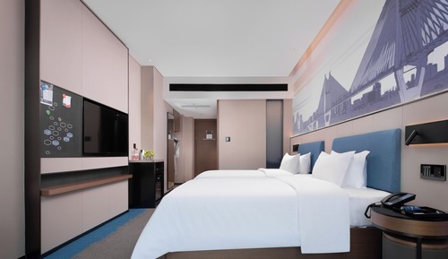 Chambre Supérieure avec lits jumeaux, vue ville
