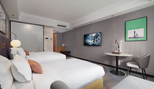 Chambre Supérieure avec lits jumeaux, vue ville