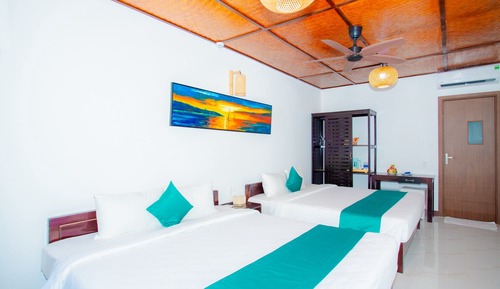 Chambre Deluxe avec lits jumeaux, vue mer