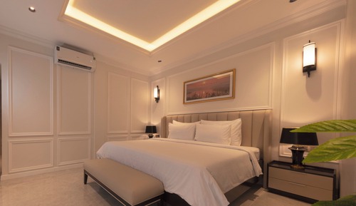 Chambre Double Présidentielle, 1 chambre, vue jardin