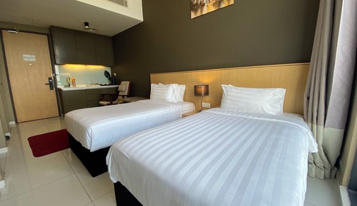Chambre Lune de Miel, 2 lits une place