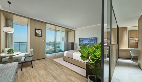 Chambre Double, balcon, vue océan