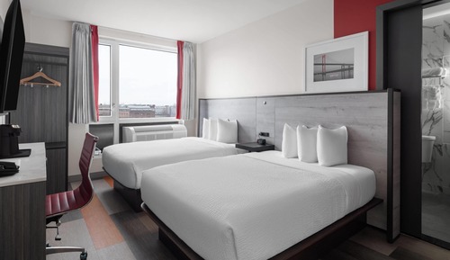 Chambre, 2 lits doubles, non-fumeurs