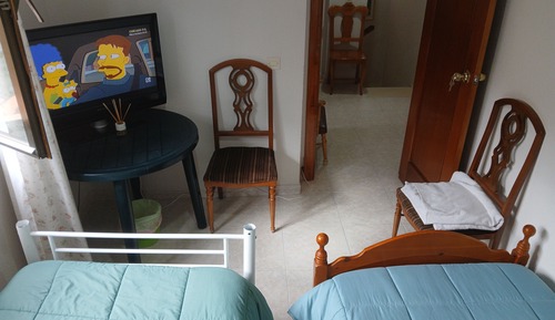 Dortoir Partagé, 1 chambre, patio, vue jardin
