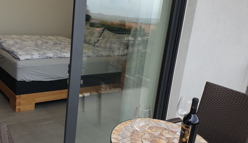 Chambre Double Premium, 1 très grand lit, balcon, vue océan