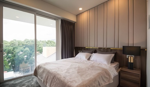 Appartement Deluxe, 2 chambres, balcon, vue ville