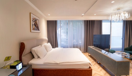 Appartement Deluxe, 1 chambre, cuisine, vue ville