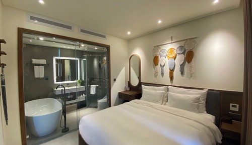 Studio Deluxe, balcon, vue jardin