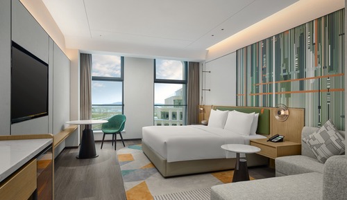 Chambre Premium, 1 très grand lit, accessible aux personnes à mobilité réduite