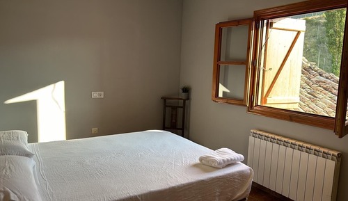 Chambre Double ou avec lits jumeaux, salle de bains privée, vue colline
