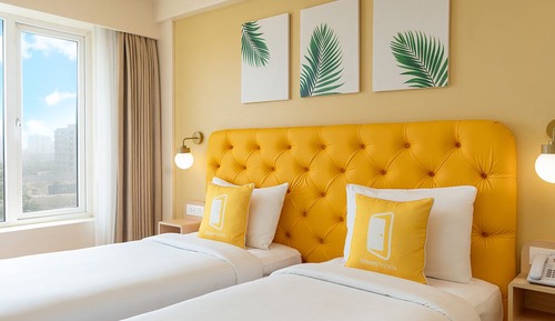 Chambre Standard avec lits jumeaux, vue ville