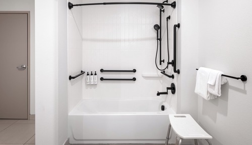 Suite Studio, 2 grands lits, accessible aux personnes à mobilité réduite (Communications Accessible)