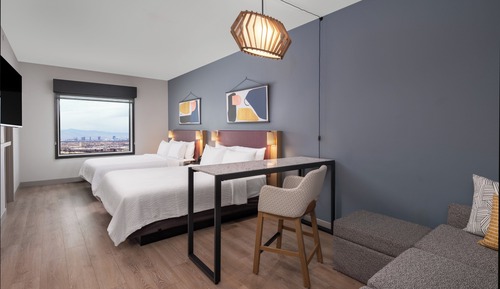 Suite Studio, 2 grands lits, vue ville