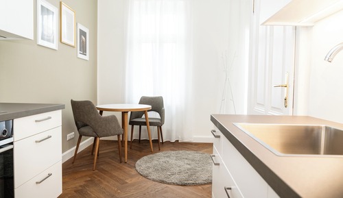 Appartement Économique, balcon, vue jardin
