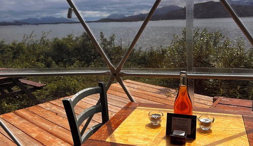 Tente, 1 grand lit, vue lac