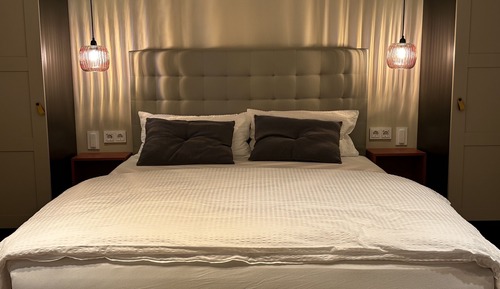 Chambre Double Deluxe, accessible aux personnes à mobilité réduite, salle de bains attenante