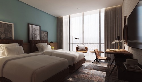 Chambre Standard, 2 lits une place