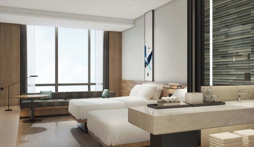 Chambre Exécutive, 2 lits doubles, vue ville