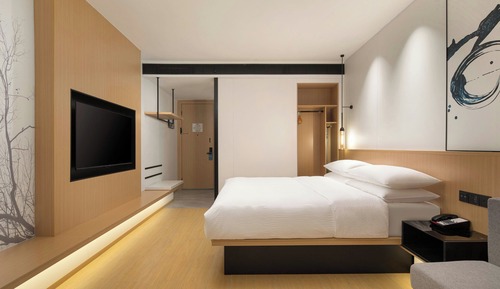 Chambre Standard, 1 très grand lit, vue jardin