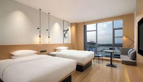 Chambre « Premier », 2 lits doubles, vue ville