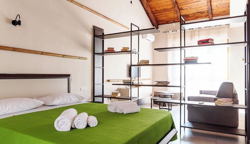 Appartement, bain à remous, vue montagne