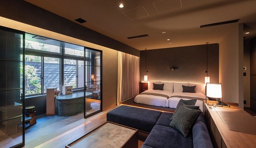 Chambre Deluxe avec lits jumeaux, non-fumeurs (with Private Sauna)