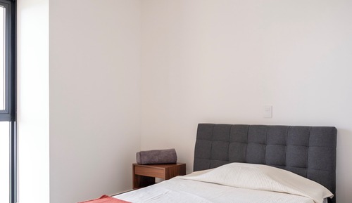 Appartement, balcon, vue ville