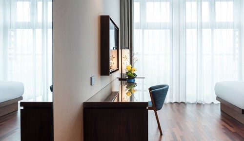 Chambre Confort avec lits jumeaux, 2 grands lits, non-fumeurs, vue ville