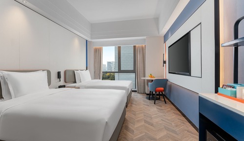 Chambre Standard, 2 lits doubles (Minifridge, High Floor)