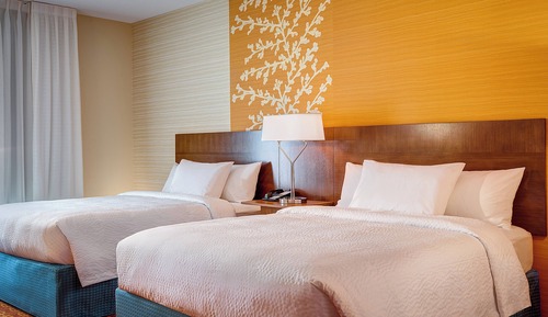 Chambre, 2 grands lits