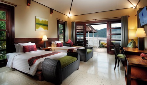 Chambre Luxe Double ou avec lits jumeaux, balcon, vue mer