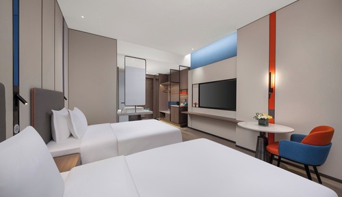 Chambre Standard, 2 lits doubles, balcon
