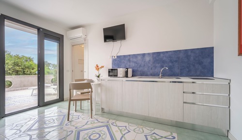 Studio Luxe, vue piscine